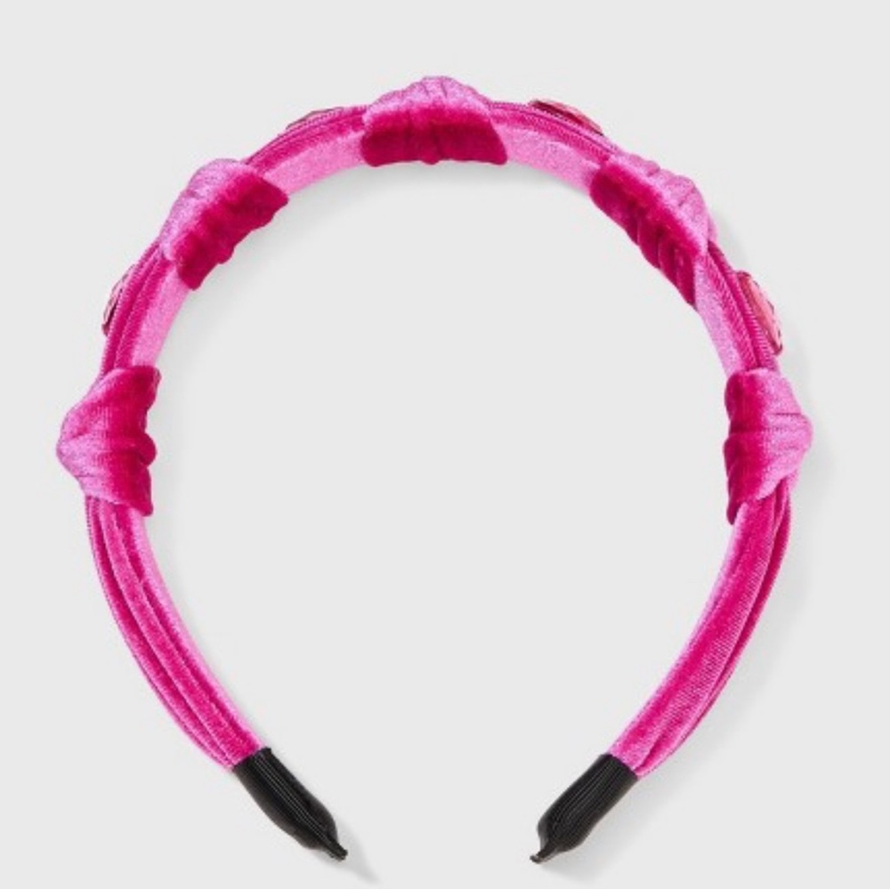 A New Day Velvet and Rhinestone Knotted Headband